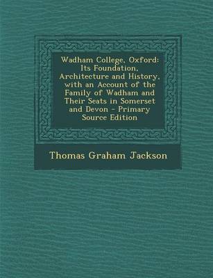 Book cover for Wadham College, Oxford