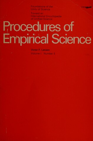 Cover of Procedures of Empirical Science