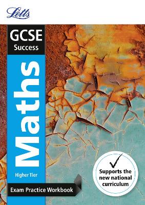 Book cover for GCSE 9-1 Maths Higher Exam Practice Workbook, with Practice Test Paper