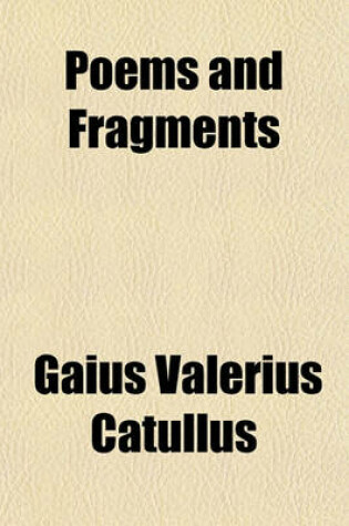 Cover of Poems and Fragments