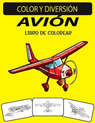 Book cover for Avión Libro de Colorear