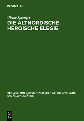 Cover of Die Altnordische Heroische Elegie