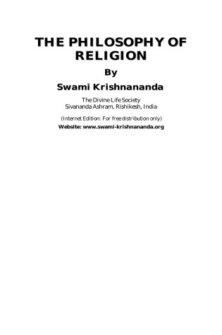 Cover of The Philosophy of Religion