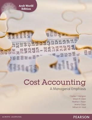 Book cover for Cost Accounting (Arab World Edition) with myaccountinglab Access Card