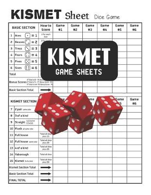 Book cover for Kismet Game Sheets