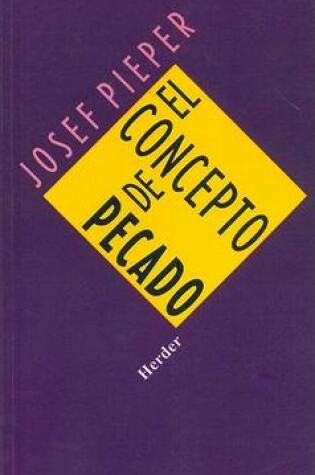 Cover of El Concepto de Pecado