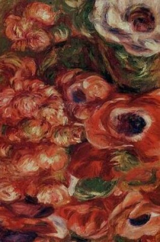 Cover of 150 page lined journal Anemones 04 Pierre Auguste Renoir