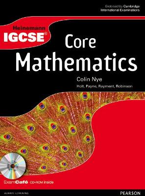 Book cover for Heinemann IGCSE Core Mathematics Student Book with Exam Cafe CD