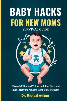 Book cover for Baby Hacks for New Moms Survival Guide