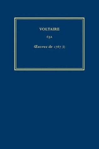 Cover of Complete Works of Voltaire 63A