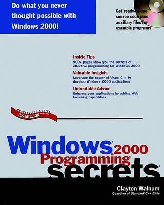 Book cover for Windows 2000 Programming Secrets