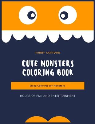 Book cover for Cute Monsters Coloring Book