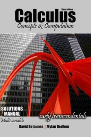 Cover of Calculus Multivariable Solutions Manual
