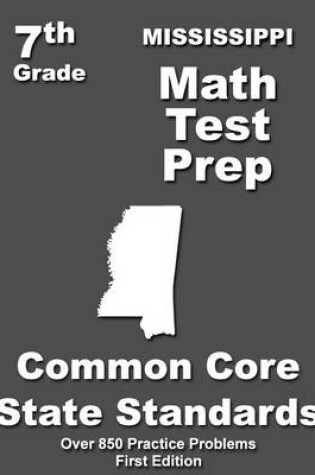 Cover of Mississippi 7th Grade Math Test Prep