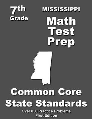 Book cover for Mississippi 7th Grade Math Test Prep