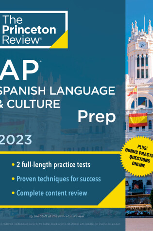 Cover of Princeton Review AP Spanish Language & Culture Prep, 2023