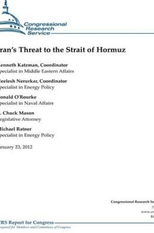 Cover of Iran's Threat to the Strait of Hormuz