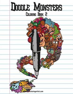 Cover of Doodle Monsters Coloring Book 2