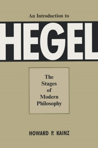 Cover of An Introduction To Hegel
