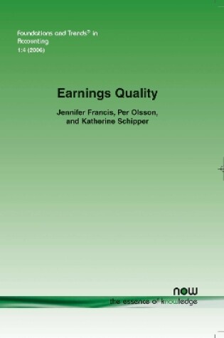 Cover of Earnings Quality