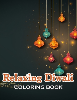 Book cover for Relaxing Diwali Coloring Book for Adult