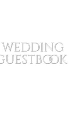 Book cover for classic stylish Wedding Guest Book