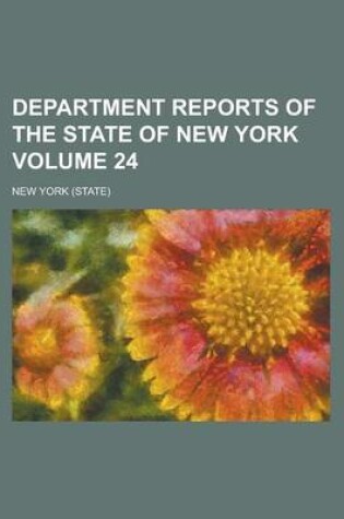 Cover of Department Reports of the State of New York Volume 24