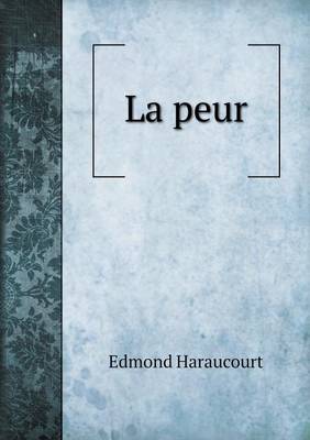 Book cover for La peur