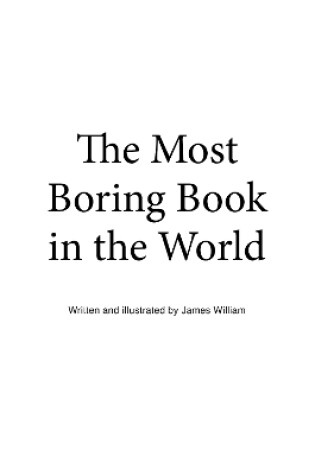 Cover of The Most Boring Book In The World