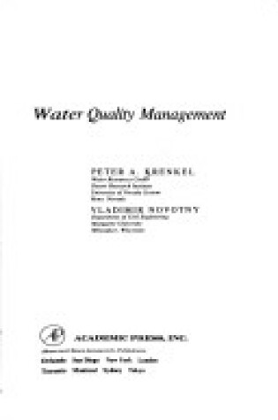 Cover of Water Quality Management