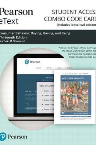 Cover of Pearson Etext for Consumer Behavior -- Combo Access Card