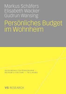 Book cover for Persönliches Budget im Wohnheim