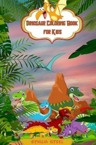 Cover of Dinosaur Coloring Book for Kids