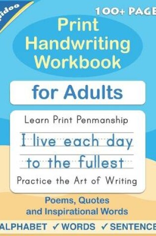 Cover of Print Handwriting Workbook for Adults