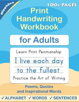 Book cover for Print Handwriting Workbook for Adults
