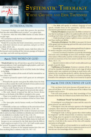 Cover of Systematic Theology Laminated Sheet