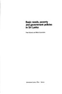 Book cover for Basic Needs, Poverty and Government Policies in Sri Lanka