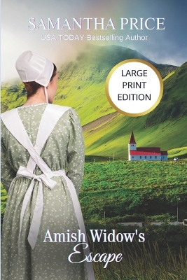 Book cover for Amish Widow's Escape LARGE PRINT