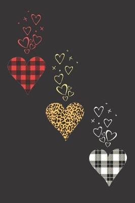 Book cover for Leopard and Buffalo Plaid Hearts