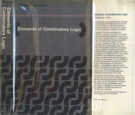 Cover of Elements of Combinatory Logic