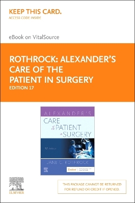 Book cover for Alexander's Care of the Patient in Surgery - Elsevier eBook on Vitalsource (Retail Access Card)