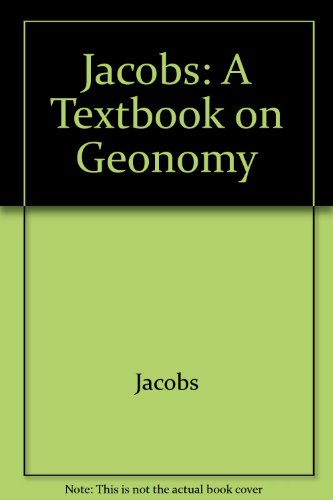 Book cover for Jacobs: A Textbook on Geonomy