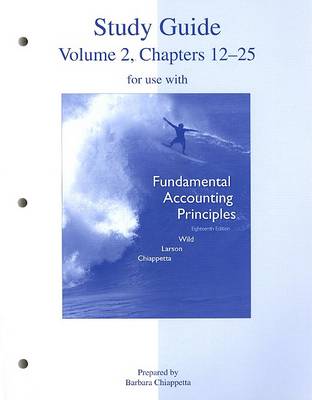 Book cover for Study Guide, Volume 2, Chapters 12-25 for Use with Fundamental Accounting Principles