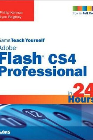 Cover of Sams Teach Yourself Adobe Flash CS4 Professional in 24 Hours. Adobe Reader