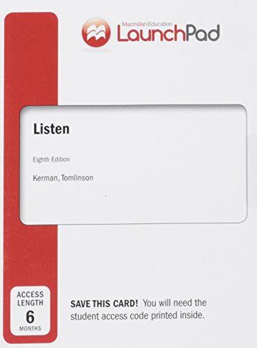 Book cover for Launchpad for Listen (Six Month Access)