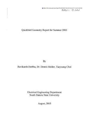 Book cover for Quickbird Geometry Report for Summer 2003