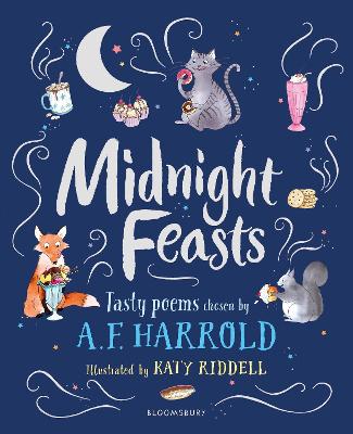 Book cover for Midnight Feasts: Tasty poems chosen by A.F. Harrold