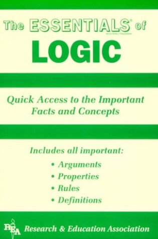 Cover of Essentials of Logic