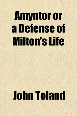 Book cover for Amyntor or a Defense of Milton's Life
