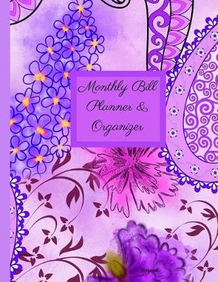 Cover of Monthly Bill Planner and Organizer- Bergamot